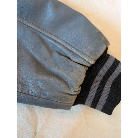 Vintage Budweiser Clydesdales 90s Wool Leather Bomber Racing Jacket Excelled MD - Picture 11 of 11